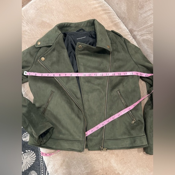 Dark Green Vegan Suede Jacket XS - Picture 9 of 15